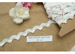 Non Stretch Venice Lace Trim, Embroidery,  (ET.P) - 2cm -1m length